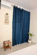Saukins Elegance II Blue Curtain