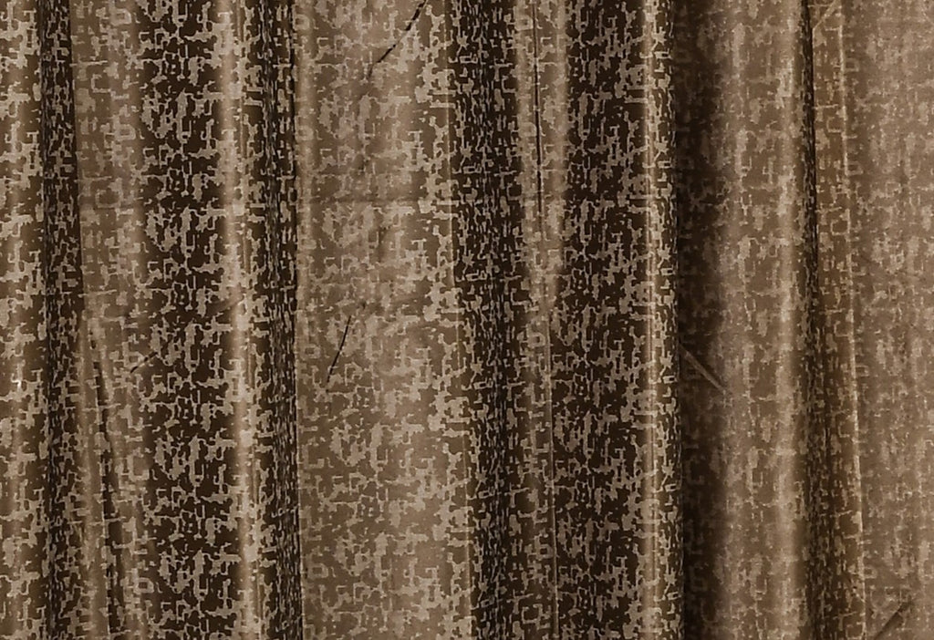 Saukins Geometry II Brown Curtain