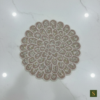 Beads Table Mats flower shape Multicolour