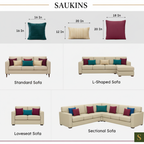 Saukins Premium Faux Fur Cushion Cover Brown