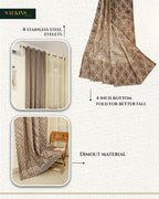 Saukins Elegance III Brown Curtain