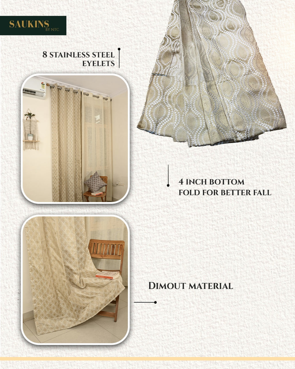 Saukins Elegance III Golden Curtain