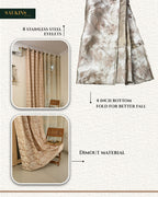 Saukins Elegance IV Pink Curtain