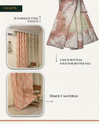 Saukins Taj II Pink Curtain