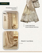 Saukins Taj II Brown Curtain