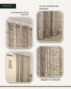 Saukins Natural IV Brown Curtain