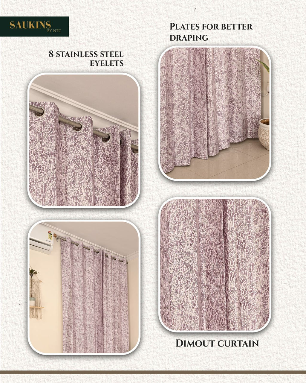 Saukins Natural IV Vine Curtain
