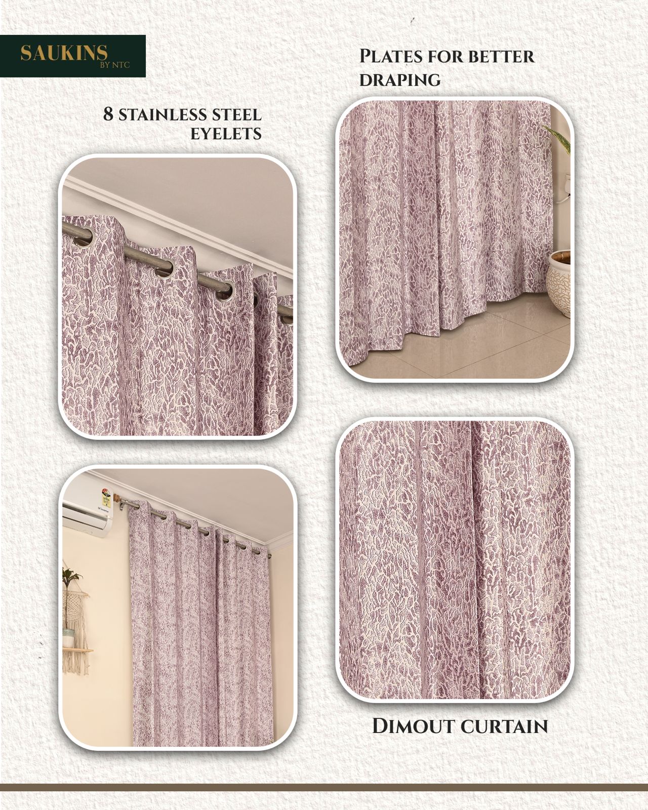 Saukins Natural IV Vine Curtain