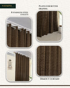 Saukins Elegance II Brown Curtain