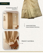 Saukins Natural II Golden Curtain