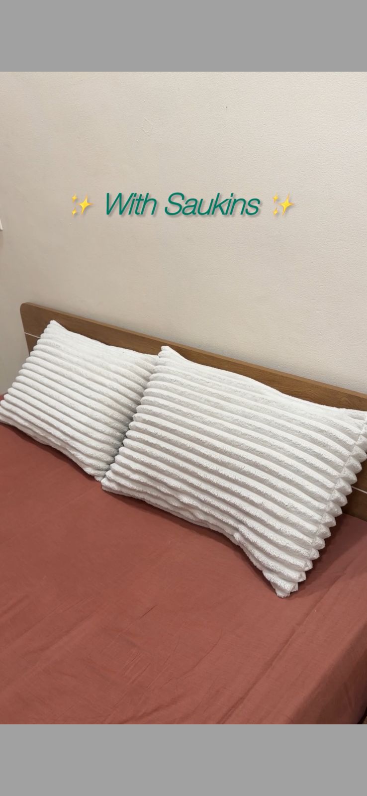 Influencers choice White Fur Stripped cushion pillow covers