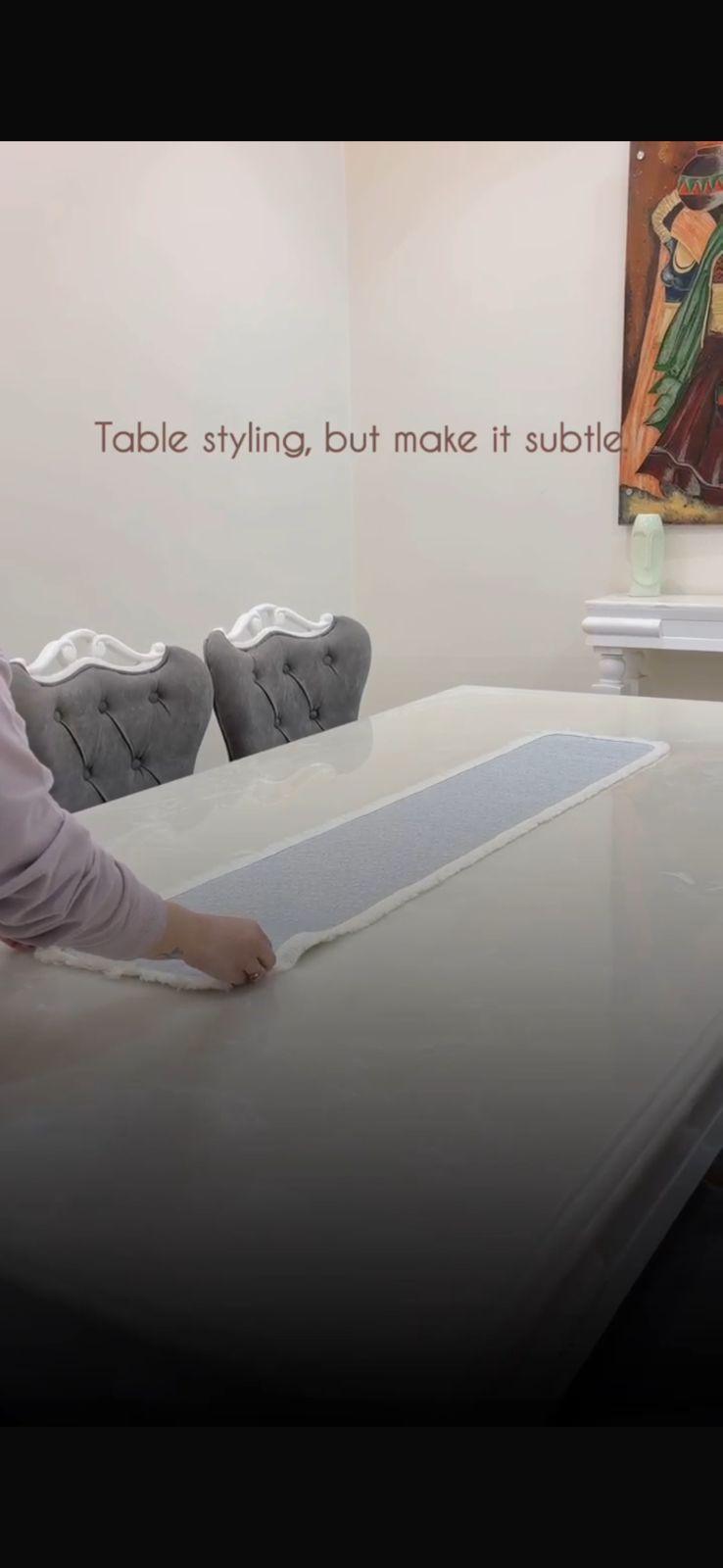 Influencers choice Grey Dinning Table Runners