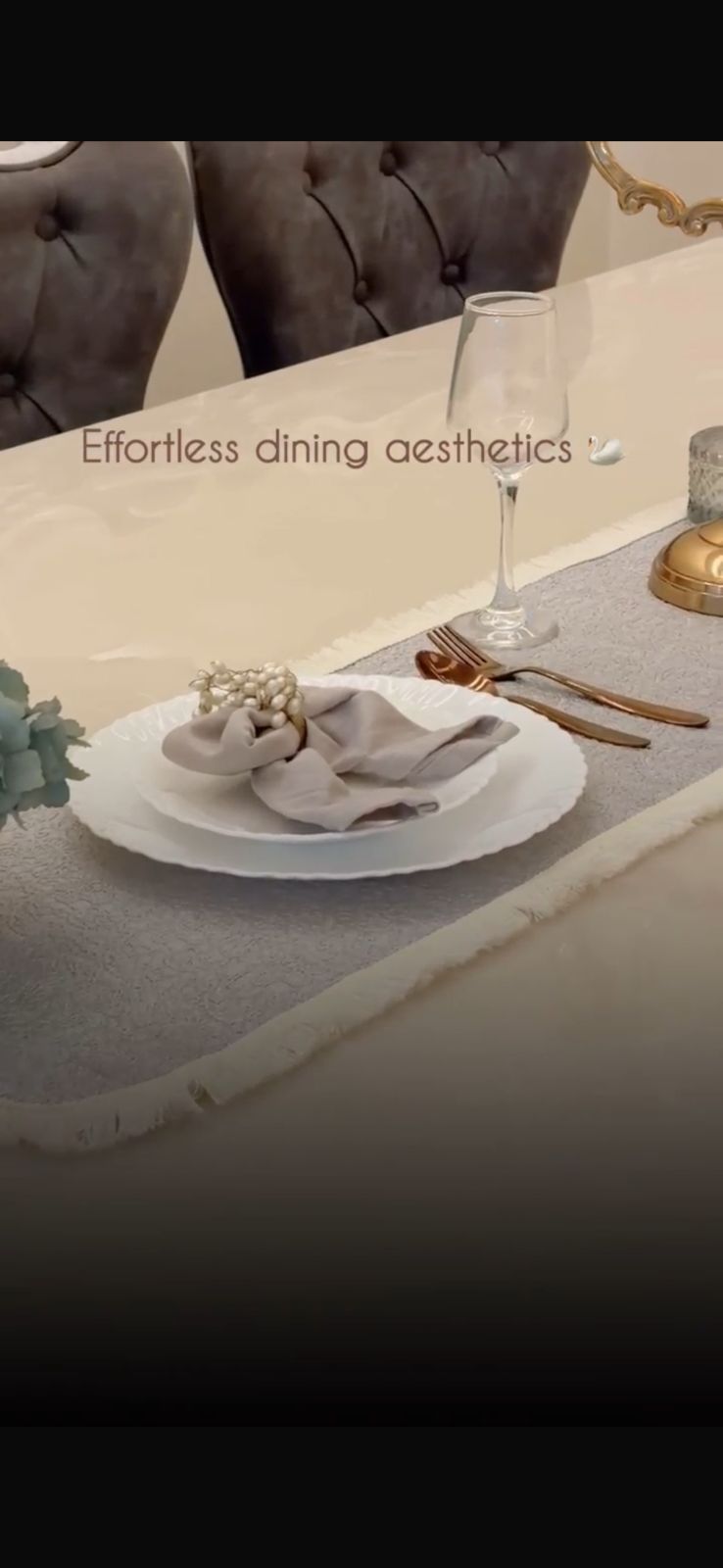 Influencers choice Grey Dinning Table Runners