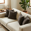 Boucle Charcoal Grey cushion cover combo pack of 4