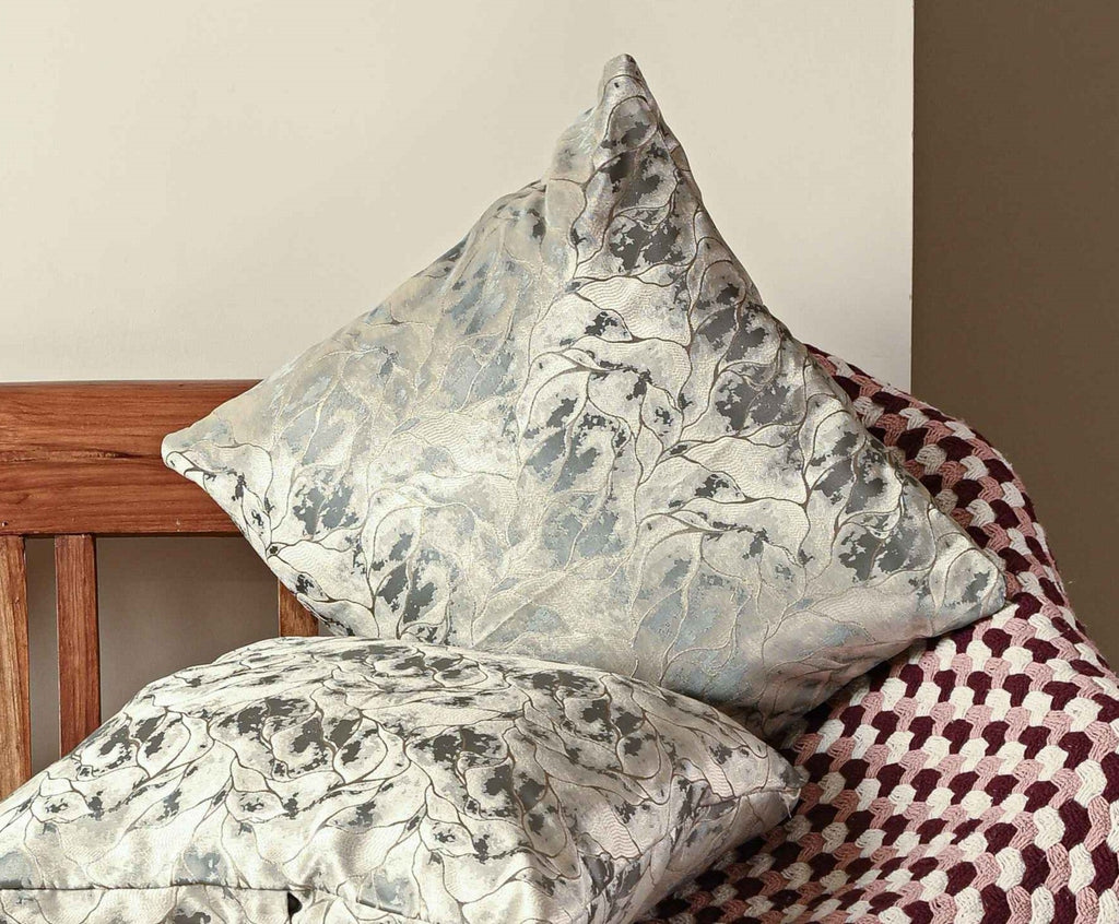 Saukins Elegance II Olive Grey Cushion Cover