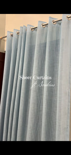 Influencers choice Cool Grey Sheer Curtains
