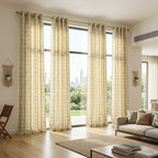 Green Damas Pattern Curtain Dimout Curtain