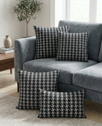 Grey Checks Design Cushion Cover pack of 2